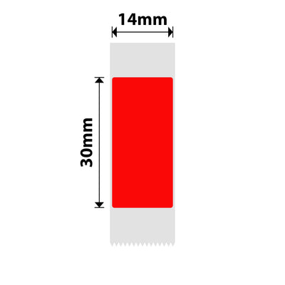 NB150 - NIIMBOT - D11 / D101 / D110 / H1S - 14X30MM - 195 RUBY RED LABELS