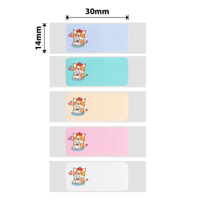 NB156 - NIIMBOT - D11 / D101 / D110 / H1S - 14X30MM - 195 CUTE CORGI LABELS
