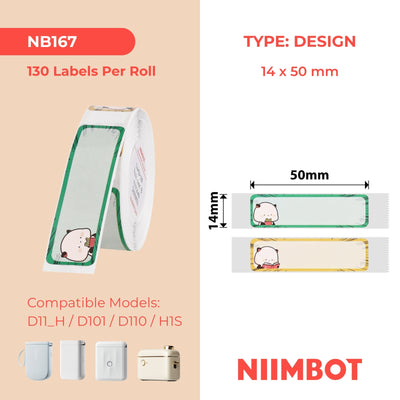 NIIMBOT - Gamma D - 14x50mm - Work & Rest B - 130 Etichette