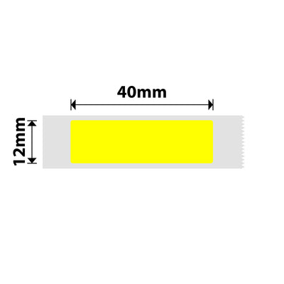 NB171 - NIIMBOT - D11 / D101 / D110 / H1S - 12X40MM - 155 YELLOW LABELS