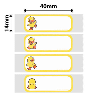 NB176 - NIIMBOT - D11 / D101 / D110 / H1S - 14X40MM - 160 HAPPY DUCK LABELS