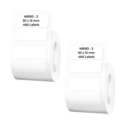 NB183 - NIIMBOT - B1 / B21 / B3S / B4 - 30X15MM/2R - 460 WHITE LABELS