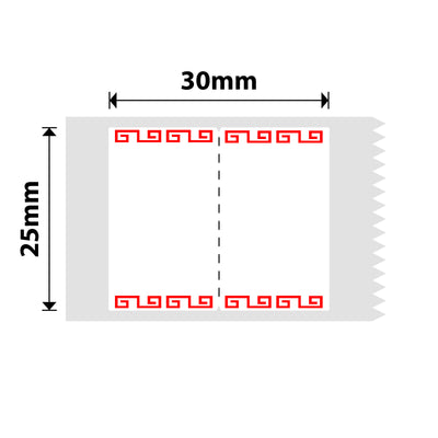 NB210 - NIIMBOT - B1 / B21 / B3S / B4 - 25X30MM - 230 AZALEA RED LABELS