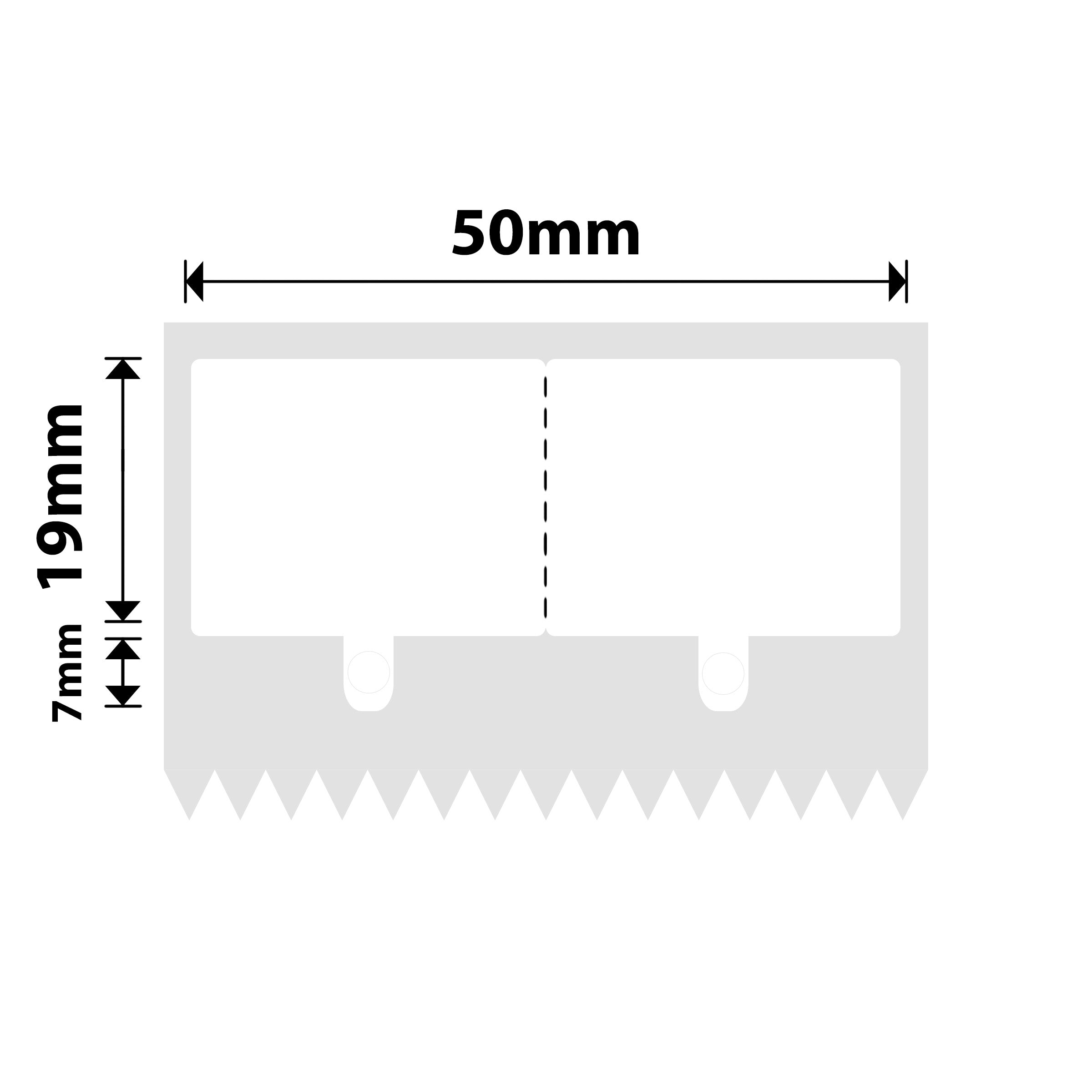 NB211 - NIIMBOT - B1 / B21 / B3S / B4 - 50X26MM - 250 WHITE JEWELLERY LABELS WITH HOLE