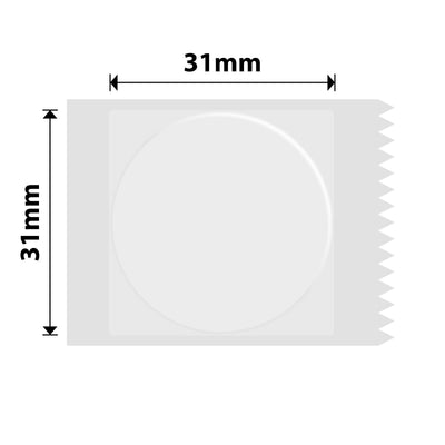 NB224 - NIIMBOT - B1 / B21 / B3S / B4 - 31X31MM - 210 TRANSPARENT ROUND LABELS