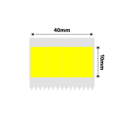 NIIMBOT - B Range - 10x20mm/4R - Yellow 4 Split - 1,200 Labels