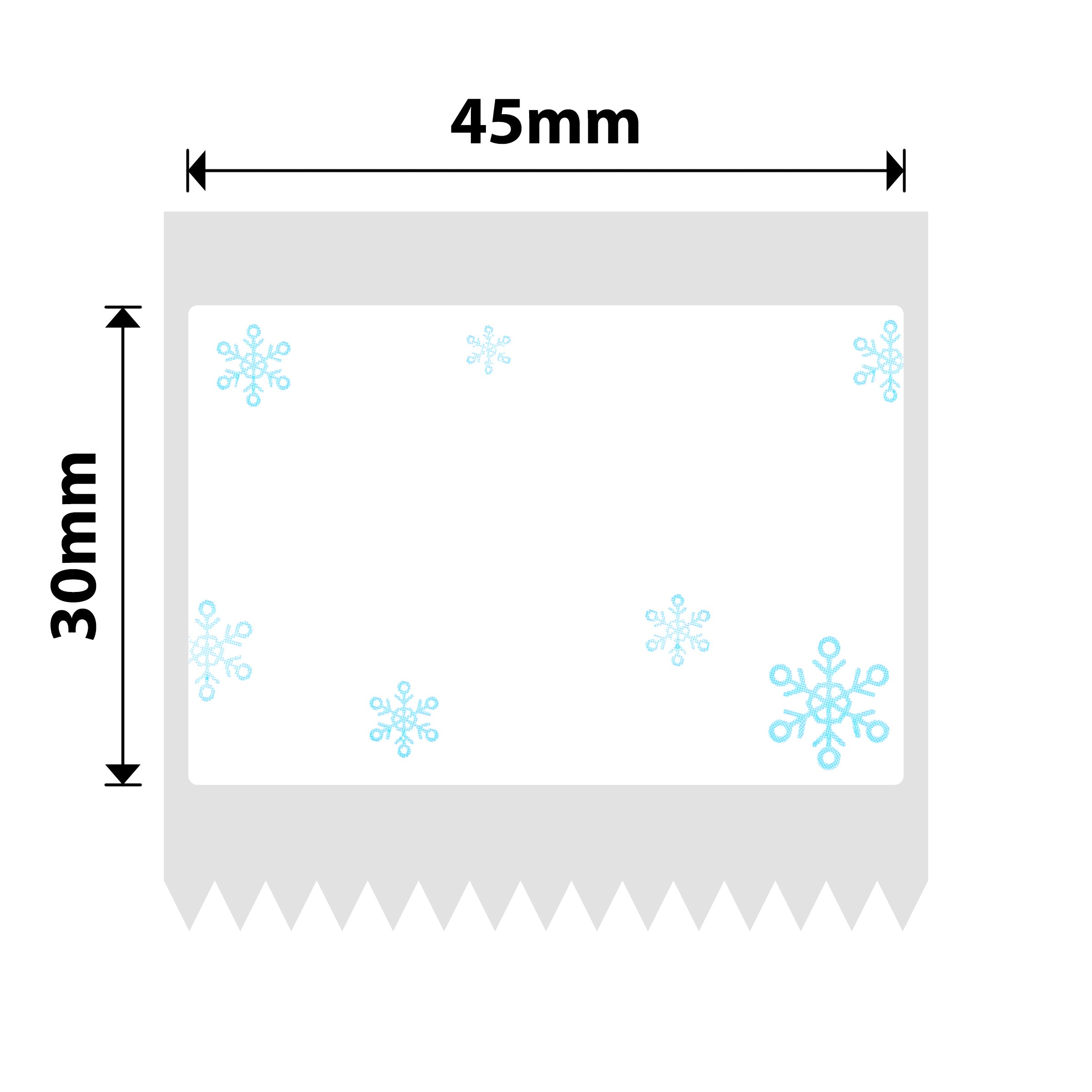 NB238 - NIIMBOT - B1 / B21 / B3S / B4 - 45X30MM - 230 BLUE SNOW LABELS