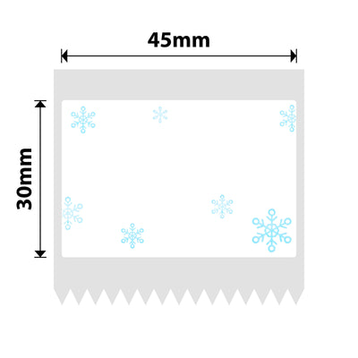NB238 - NIIMBOT - B1 / B21 / B3S / B4 - 45X30MM - 230 BLUE SNOW LABELS