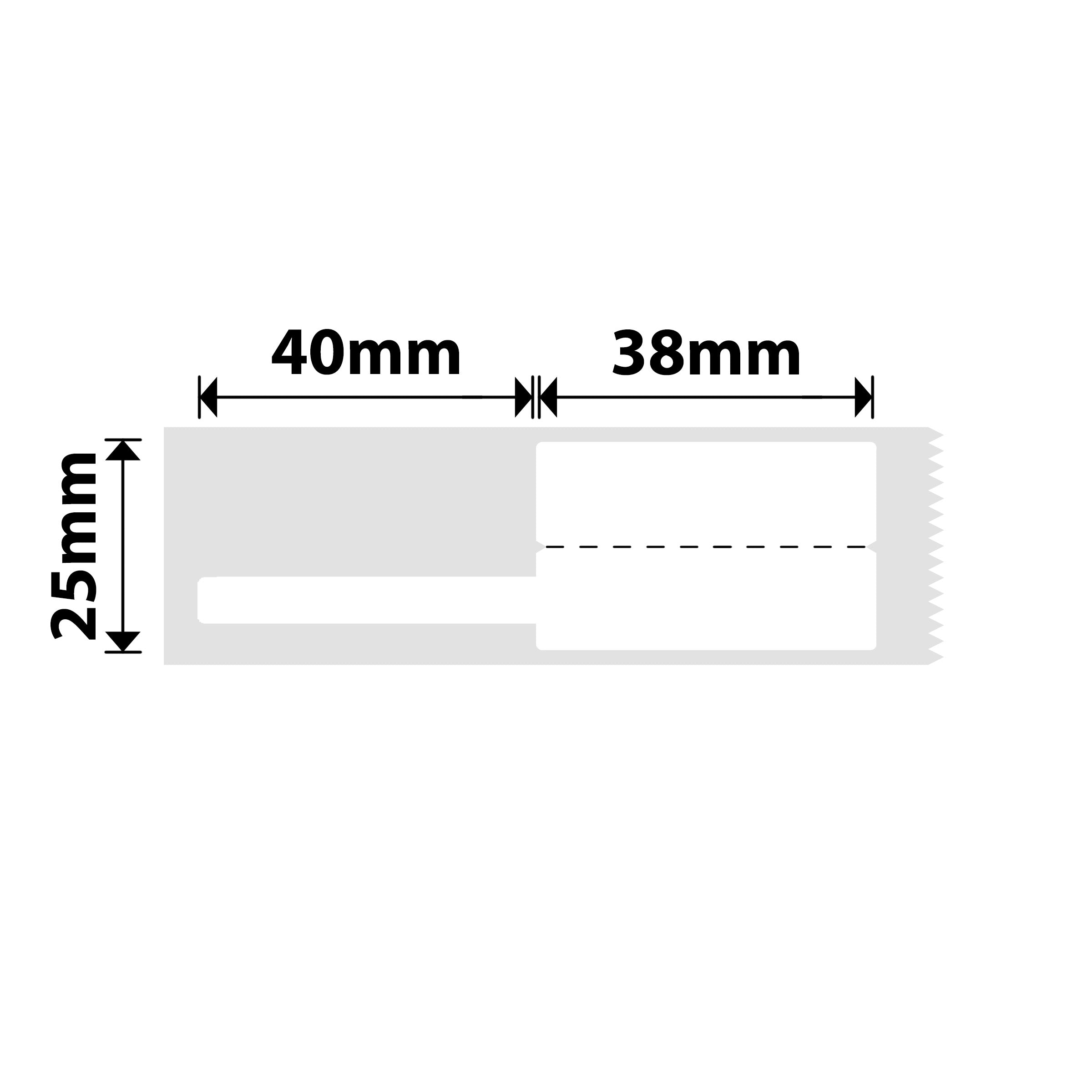 NB246 - NIIMBOT - B1 / B21 / B3S / B4 - 25X78MM - 85 WHITE CABLE LABELS