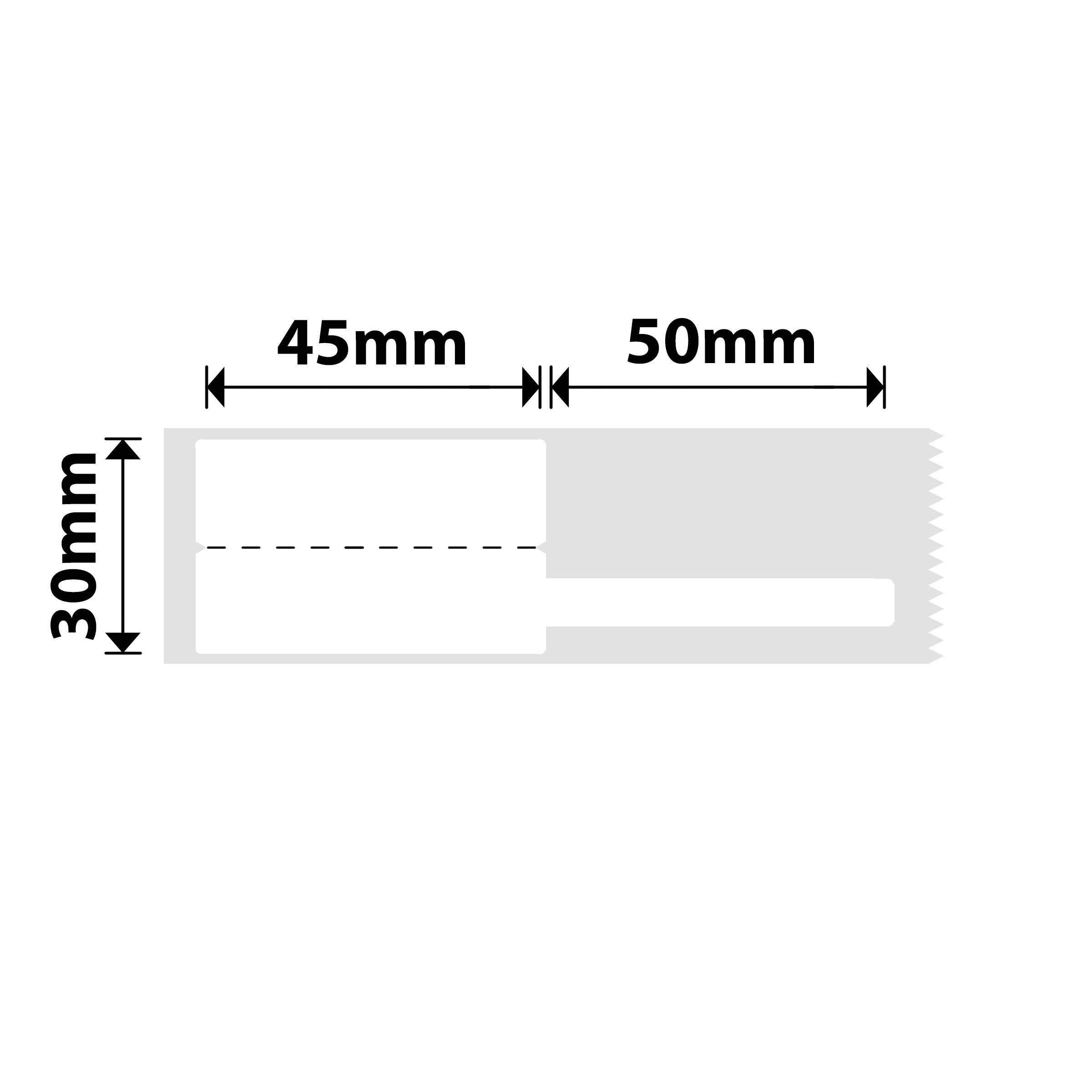 NB251 - NIIMBOT - B1 / B21 / B3S / B4 - 30X95MM - 80 WHITE CABLE LABELS