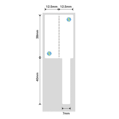 NB253 - NIIMBOT - B1 / B21 / B3S / B4 - 25X78MM - 100 WHITE CABLE LABELS