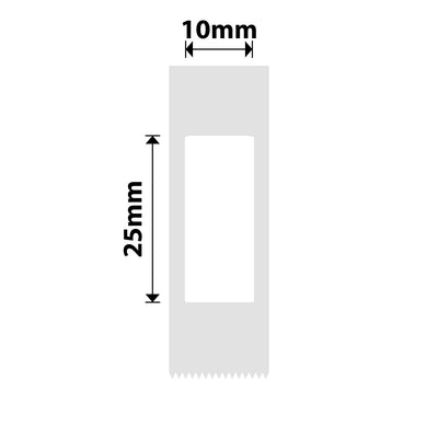 NB266 - NIIMBOT - D11 / D101 / D110 / H1S - 10X25MM - 225 WHITE LABELS