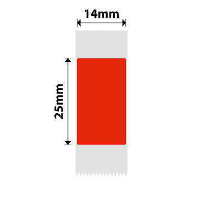 NB278 - NIIMBOT - D11 / D101 / D110 / H1S - 14X25MM - 240 RED LABELS