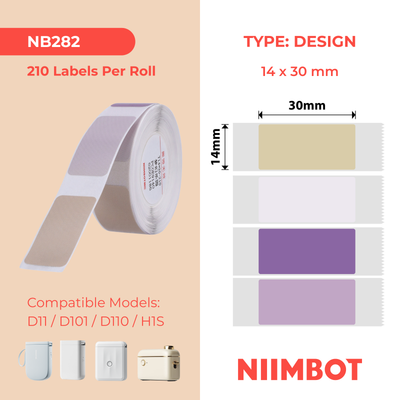 NB282 - NIIMBOT - D11 / D101 / D110 / H1S - 14X30MM - 195 DREAM PARK MIXED COLOURS LABELS