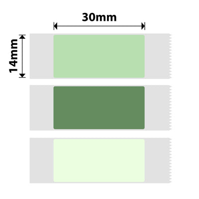 NB284 - NIIMBOT - D11 / D101 / D110 / H1S - 14X30MM - 195 GREEN MIXED COLOURS LABELS