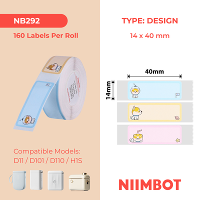 NB418 - NIIMBOT - B18 / N1 - 14X40MM - 150 DREAMER ACHAI LABELS