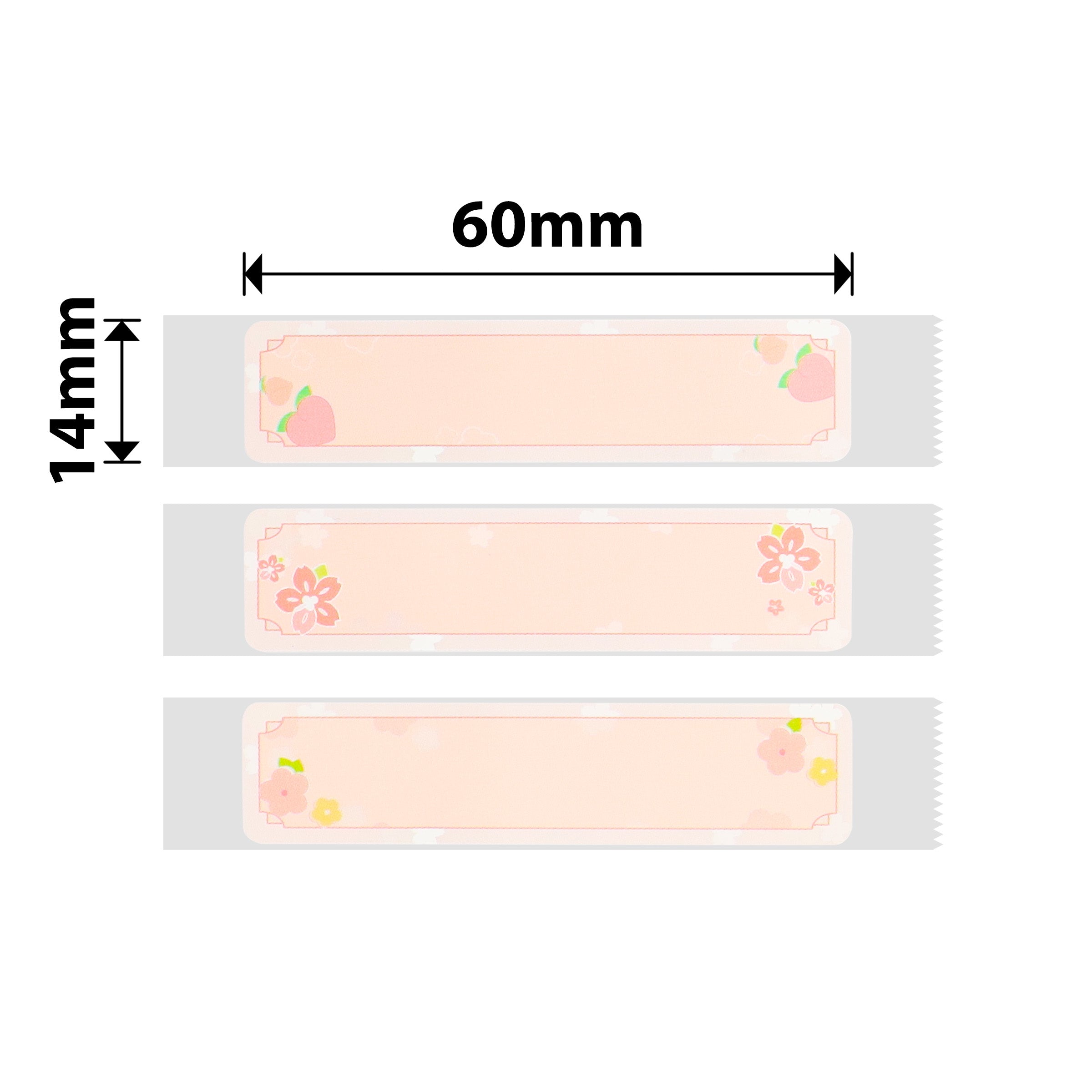 NB304 - NIIMBOT - D11 / D101 / D110 / H1S - 14X60MM - 110 CHERRY PINK LABELS