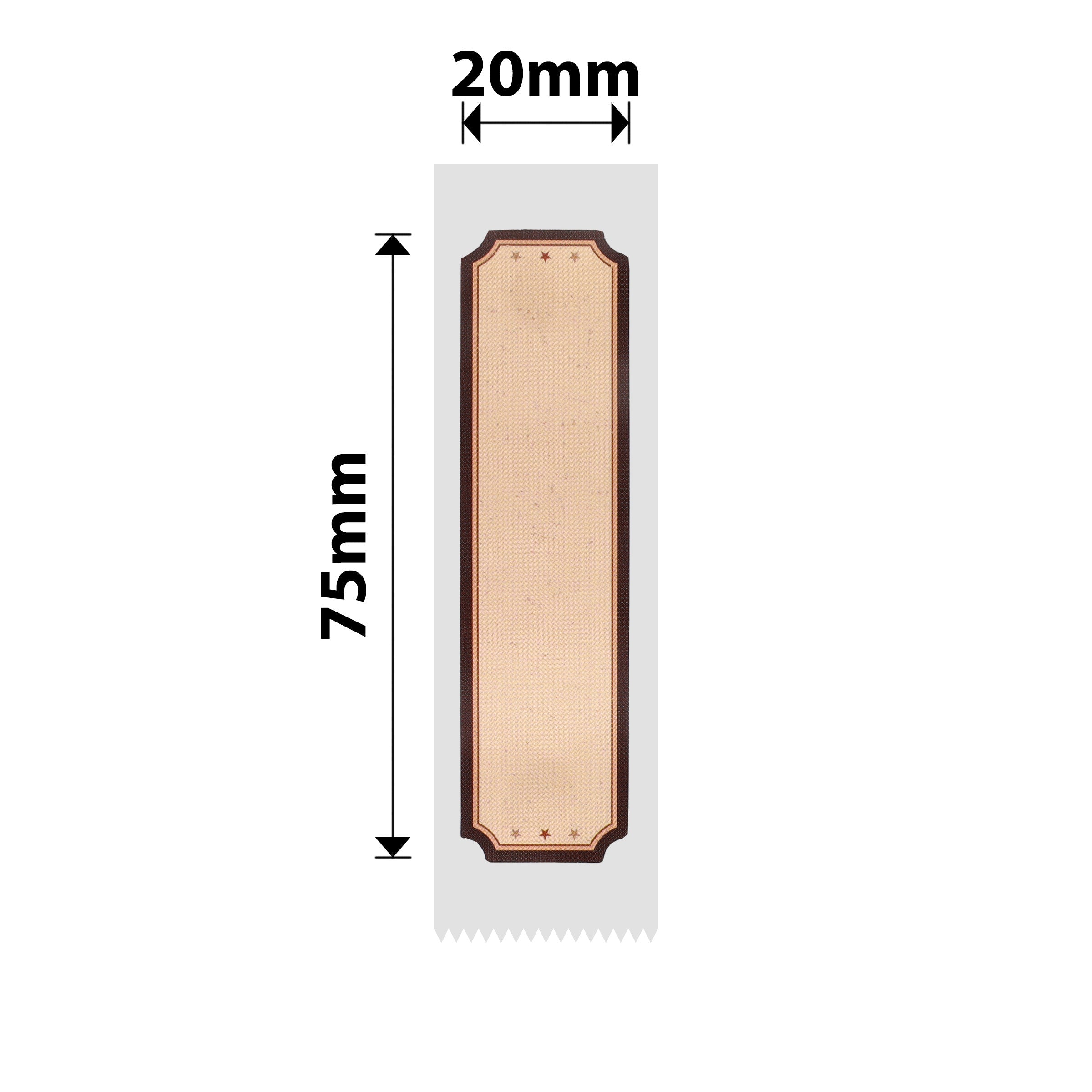NB323 - NIIMBOT - D101 ONLY - 20X75MM - 90 BROWN WOOD LABELS