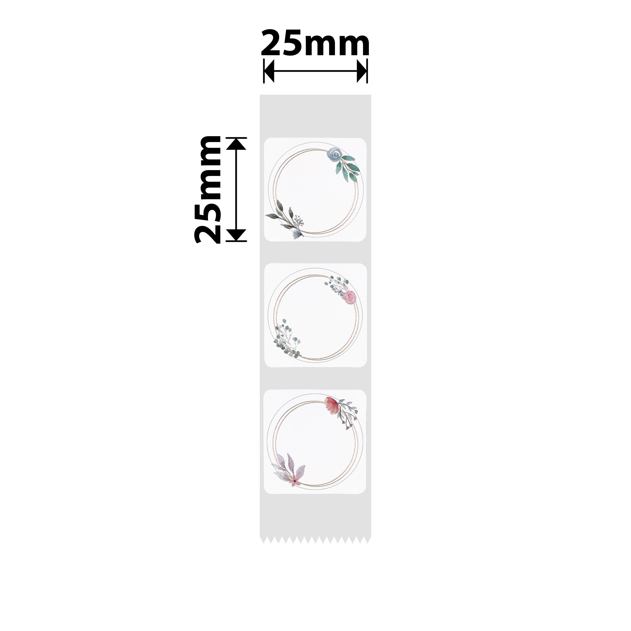 NB334 - NIIMBOT - D101 ONLY - 25X25MM - 230 FLOWER PARK ROUND LABELS