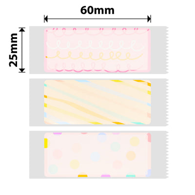 NB376 - NIIMBOT - D101 ONLY - 25X60MM - 110 FLASH DAY LABELS