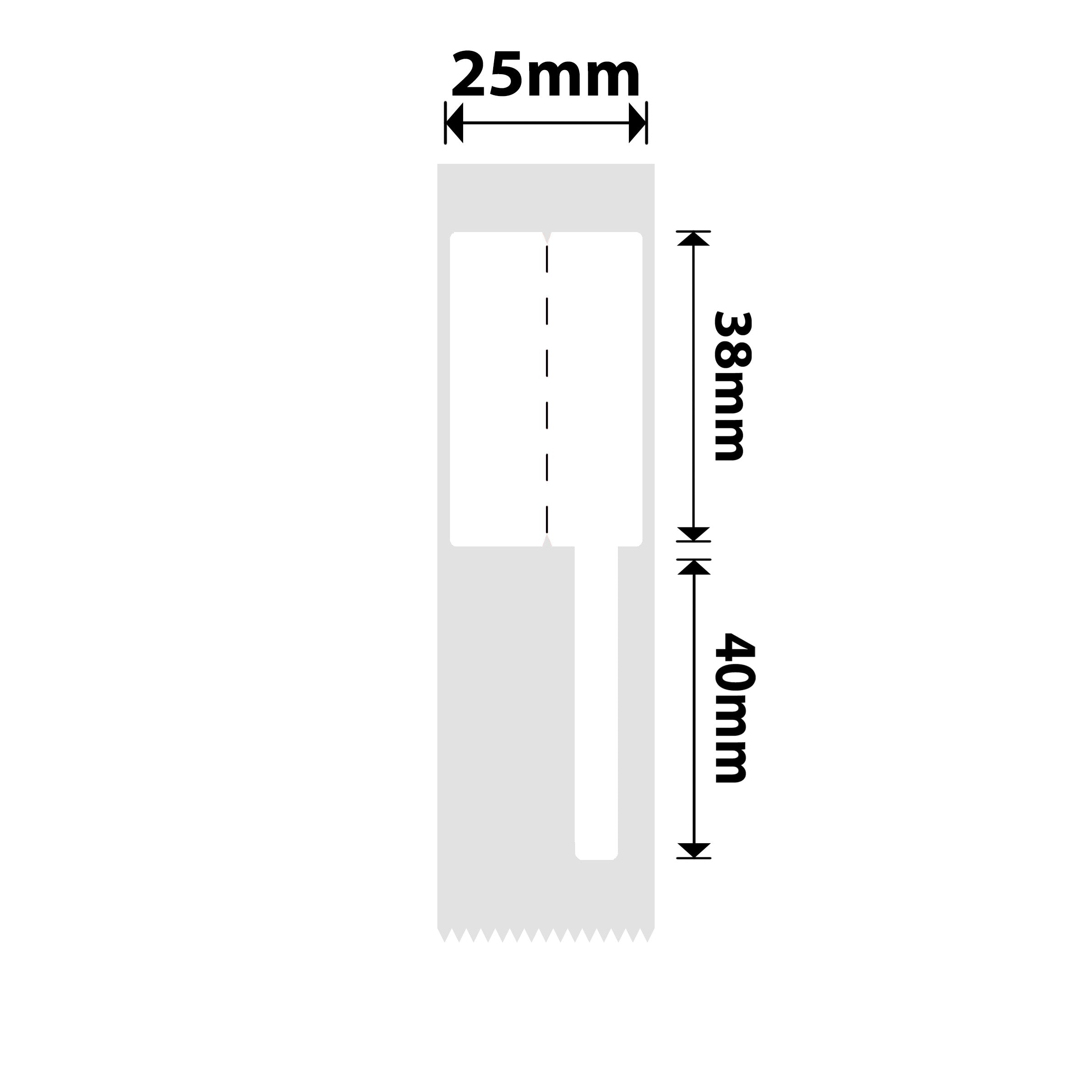 NB380 - NIIMBOT - D101 ONLY - 25X78MM - 85 WHITE CABLE LABELS
