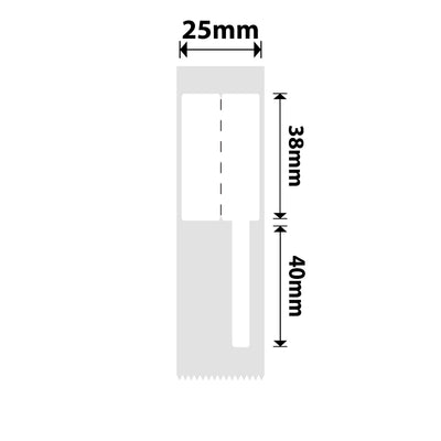 NB380 - NIIMBOT - D101 ONLY - 25X78MM - 85 WHITE CABLE LABELS