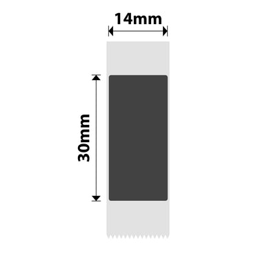 NB393 - NIIMBOT - B18 / N1 - 14X30MM - 210 SILVER LABELS