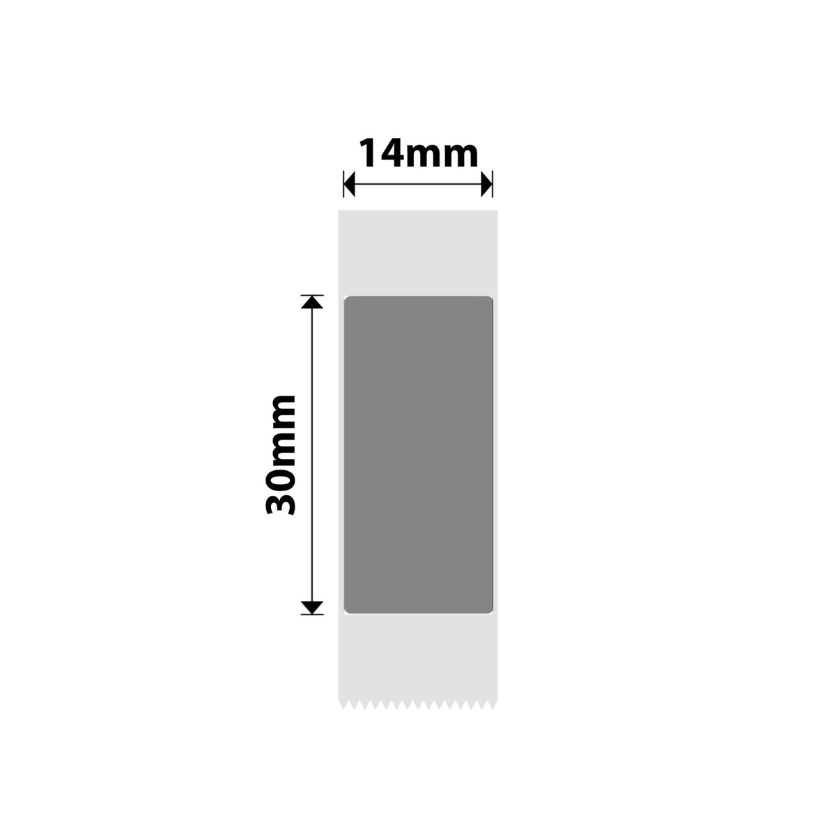 NIIMBOT - N1 - 14x30mm - Argento - 210 Etichette