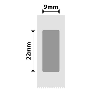 NB395 - NIIMBOT - B18 / N1 - 9X22MM - 250 SILVER LABELS