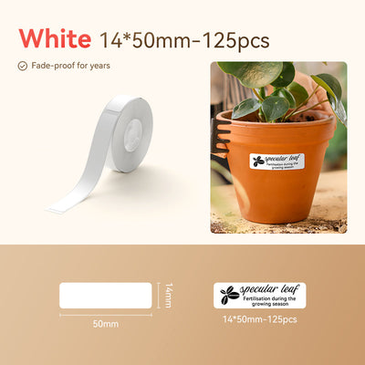 NB399 - NIIMBOT - B18 / N1 - 14X50MM - 125 WHITE LABELS