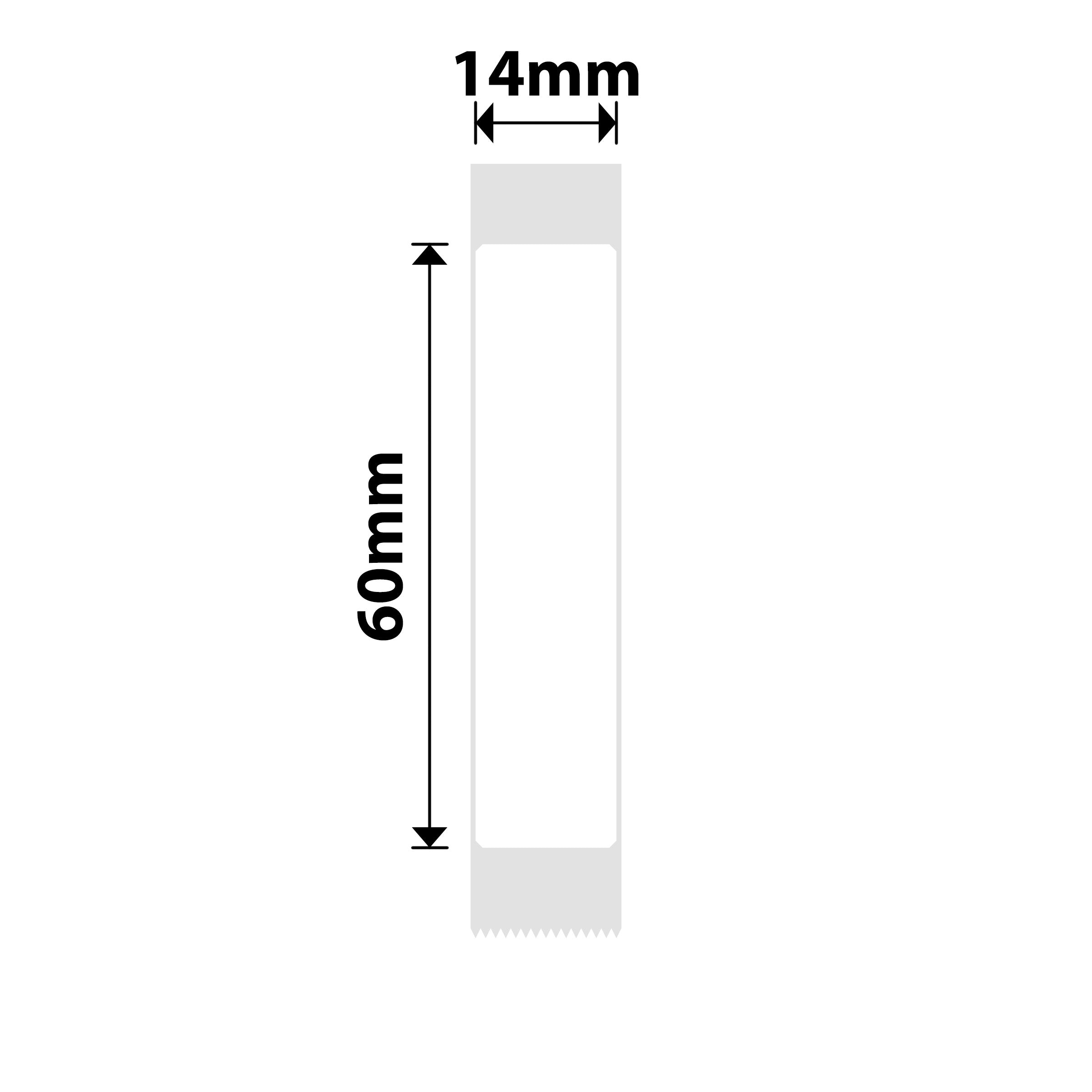 NB400 - NIIMBOT - B18 / N1 - 14X60MM - 110 WHITE LABELS