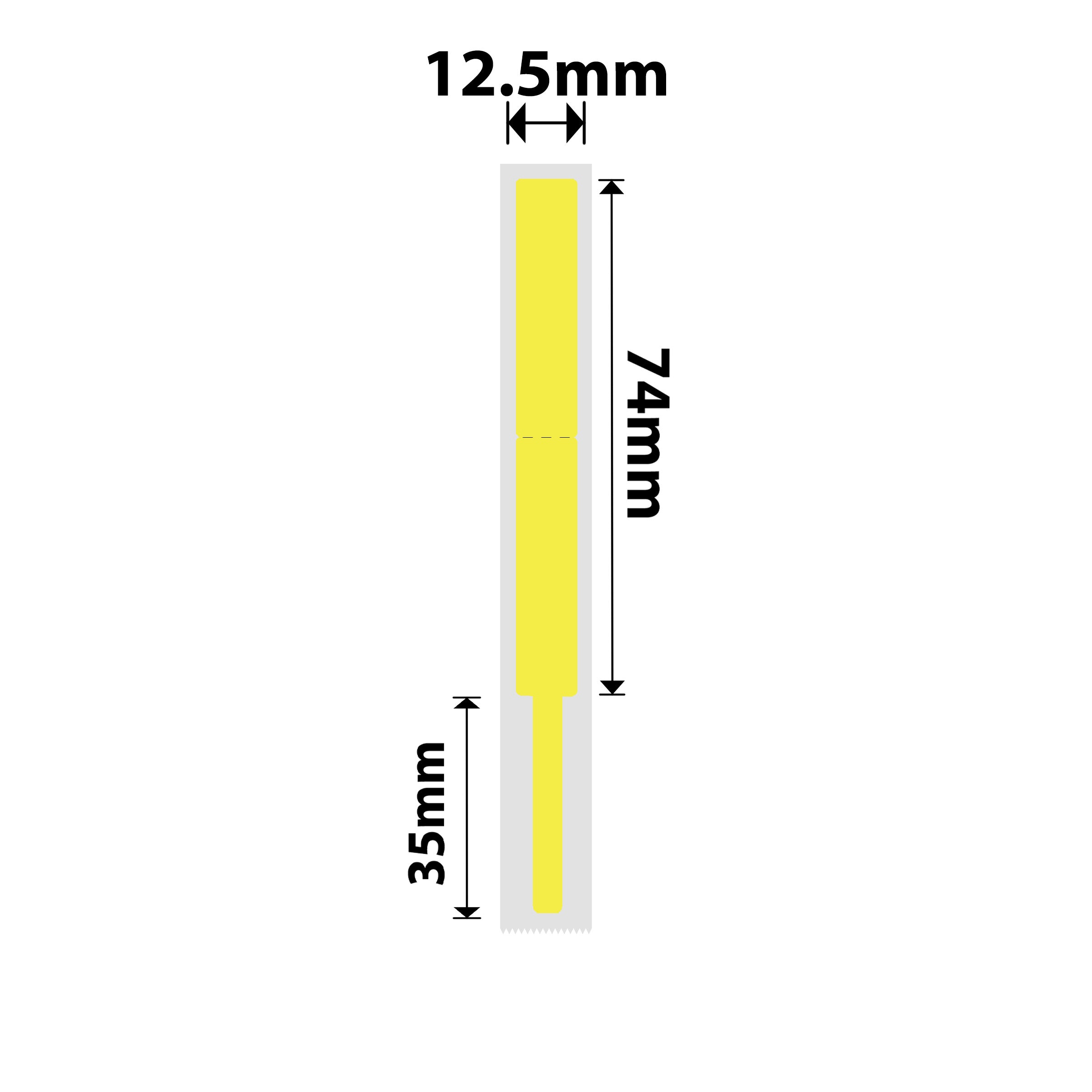 NB403 - NIIMBOT - B18 / N1 - 12.5X109MM - 60 YELLOW CABLE LABELS