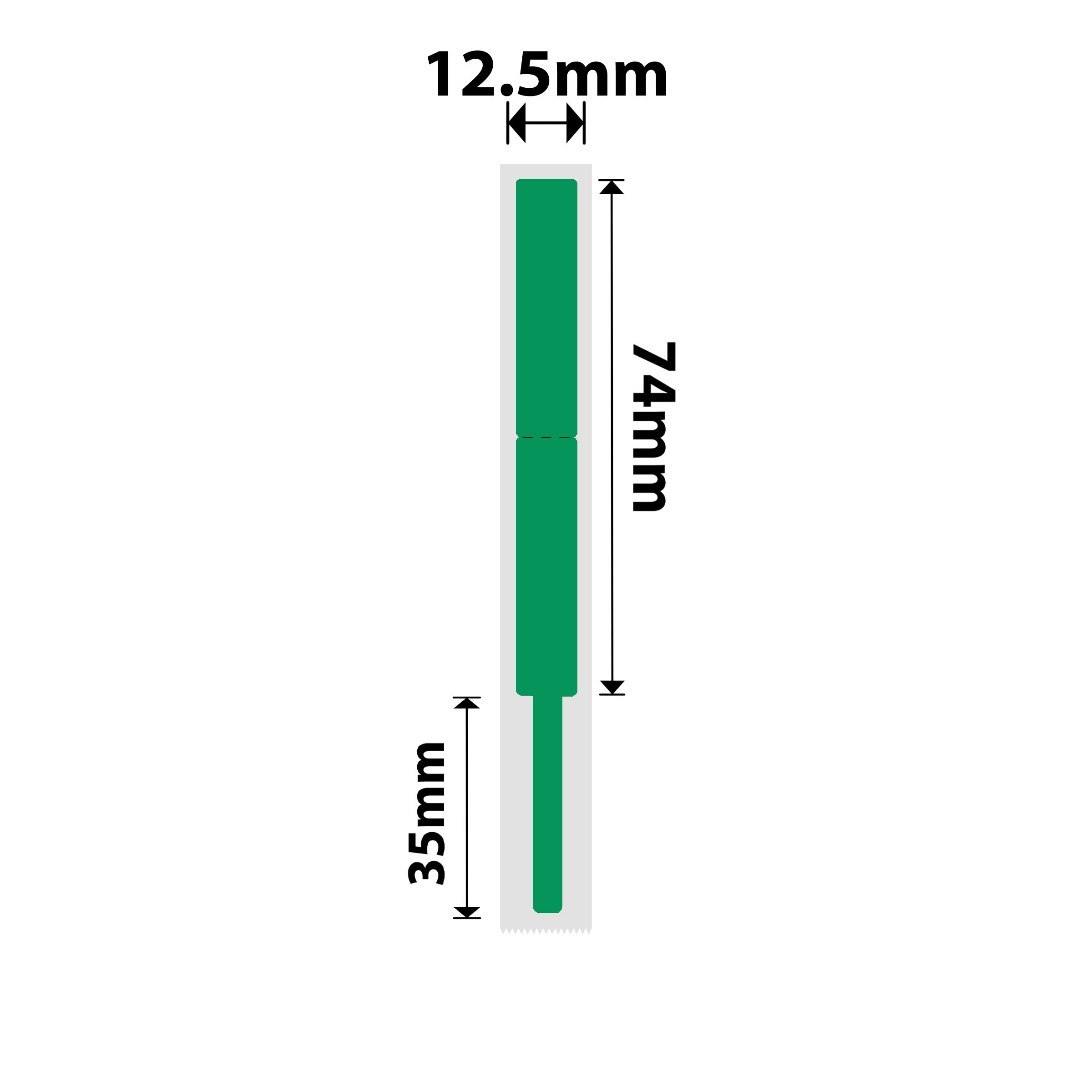 NB406 - NIIMBOT - B18 / N1 - 12.5X109MM - 60 GREEN CABLE LABELS