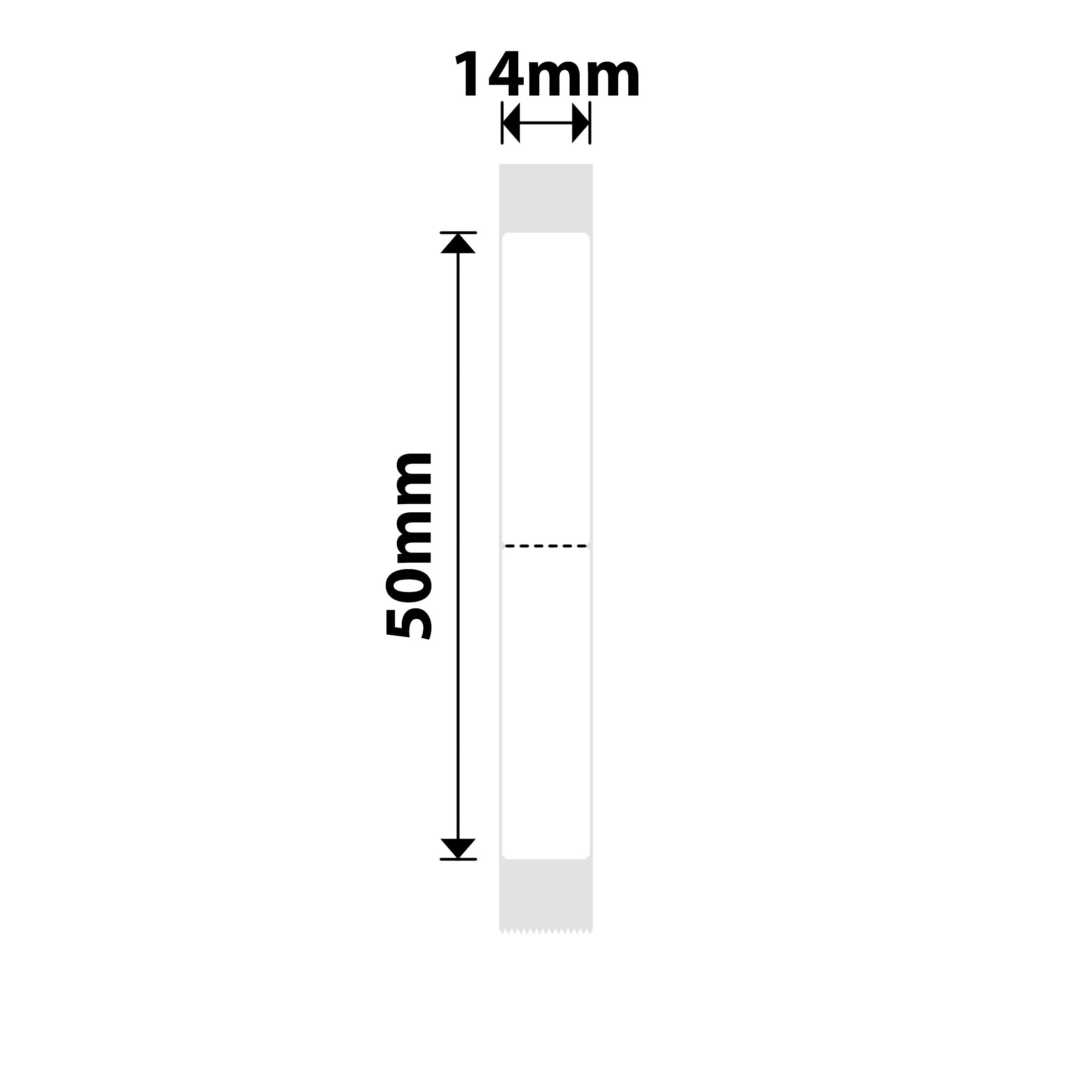 NB407 - NIIMBOT - B18 / N1 - 14X50MM - 125 WHITE INDEX LABELS
