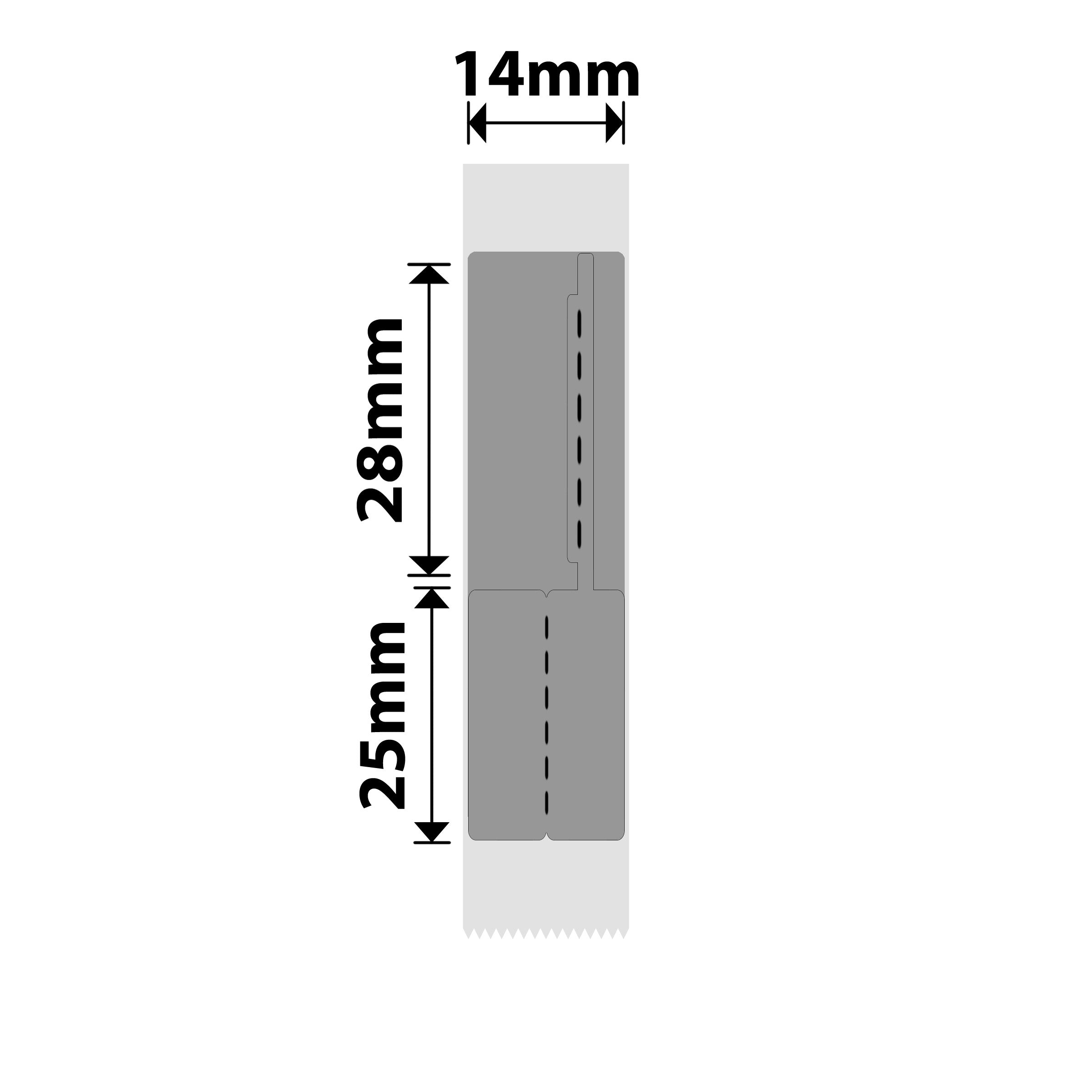NB413 - NIIMBOT - B18 / N1 - 14X53MM - 130 SILVER JEWELLERY LABELS