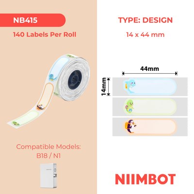 NIIMBOT-N1-14x44mm-Aller à l'école-140 étiquettes