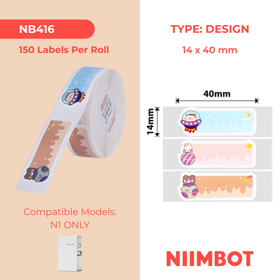 NB416 - NIIMBOT - B18 / N1 - 14X40MM - 150 STAR TREK LABELS