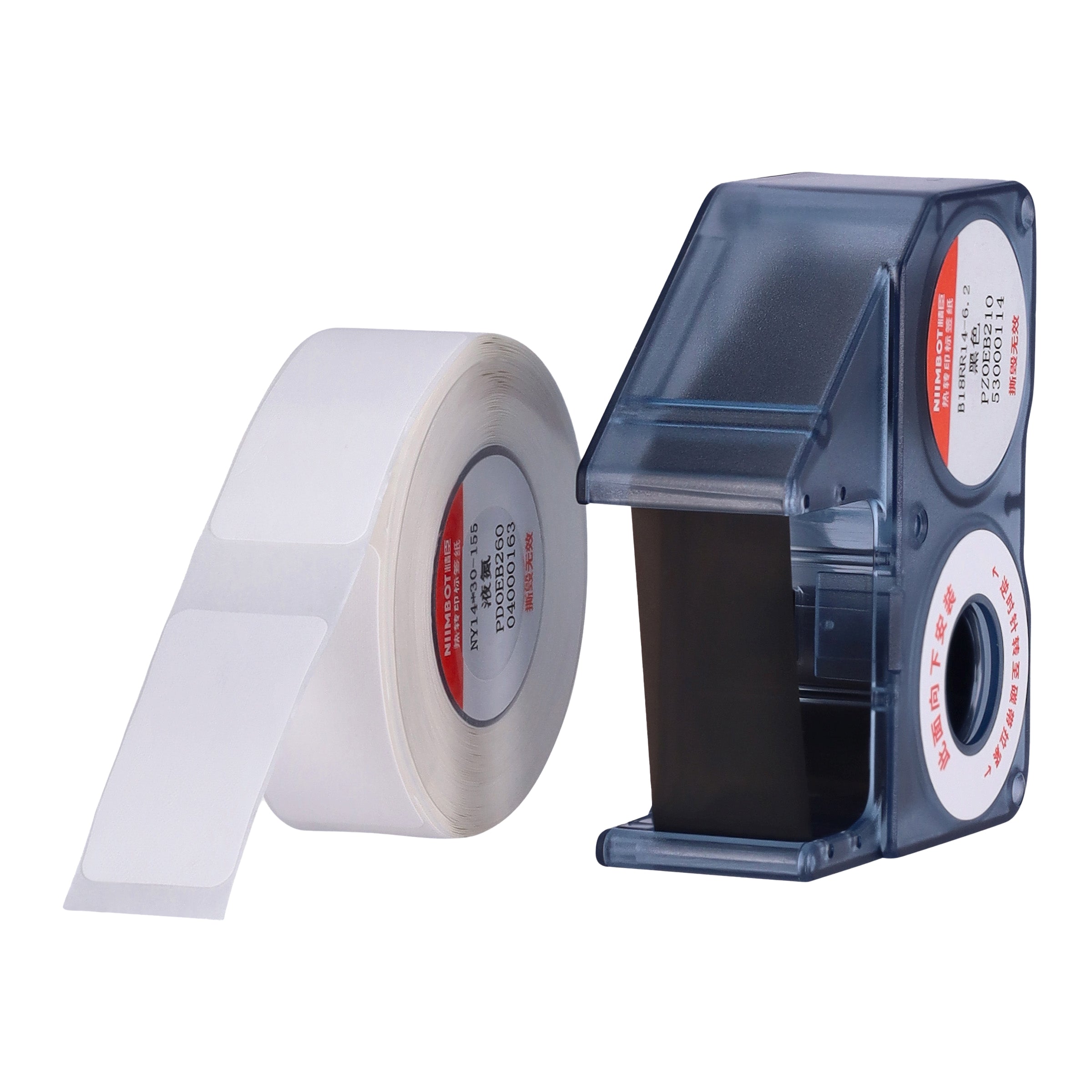 NB433 - NIIMBOT - B18 / N1 - 14X30MM - 155 WHITE LIQUID NITROGEN LABELS & BLACK CARTRIDGE SET