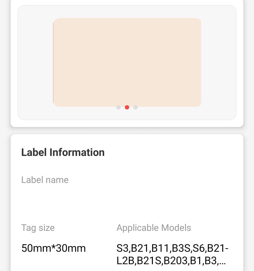 NB437 - NIIMBOT - B1 / B21 / B3S / B4 - 50X30MM - 230 MULTI-COLOUR LABELS