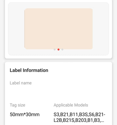 NB437 - NIIMBOT - B1 / B21 / B3S / B4 - 50X30MM - 230 MULTI-COLOUR LABELS