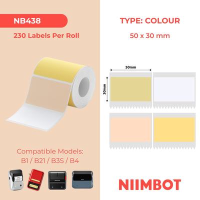 NIIMBOT-Gamme B-50 x 30 mm-Guérir la forêt-230 étiquettes