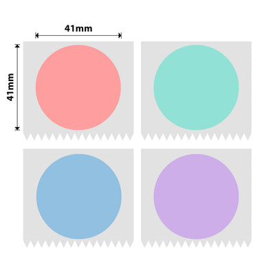 NB439 - NIIMBOT - B1 / B21 / B3S / B4 - 41X41MM - 175 MULITI-COLOUR ROUND LABELS
