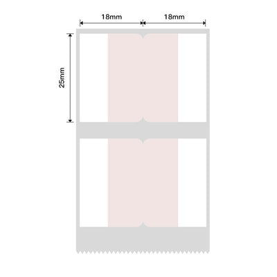NB442 - NIIMBOT - B1 / B21 / B3S / B4 - 36X25MM - 260 PINK INDEX STICKER LABELS