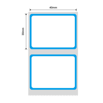 NB445 - NIIMBOT - B1 / B21 / B3S / B4 - 40X30MM - 230 BLUE FRAME LABELS