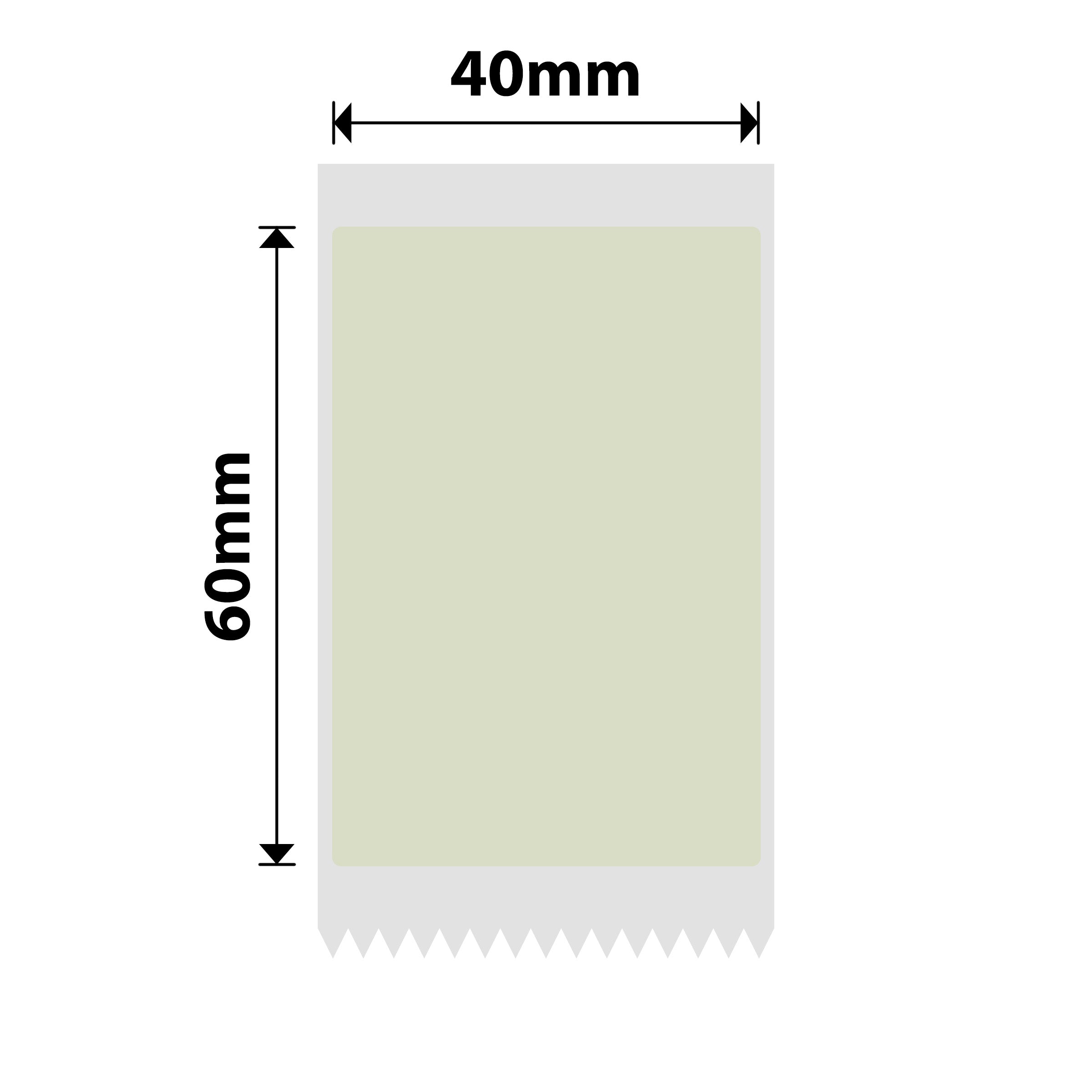 NB446 - NIIMBOT - B1 / B21 / B3S / B4 - 40X60MM - 120 GREEN LABELS