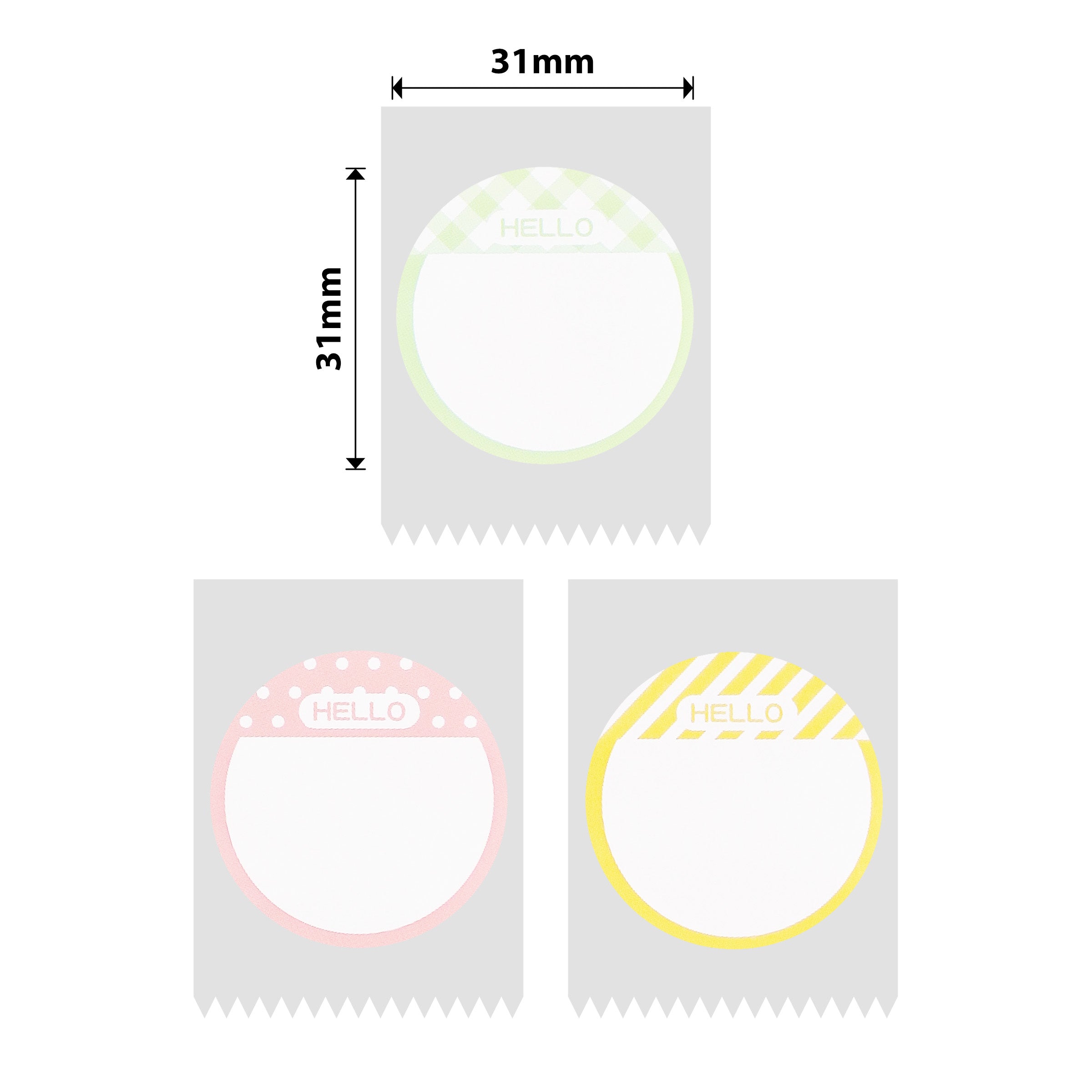 NB449 - NIIMBOT - B1 / B21 / B3S / B4 - T31X31MM - 220 ÉTIQUETTES PAR ROULEAU - DESIGN HELLO