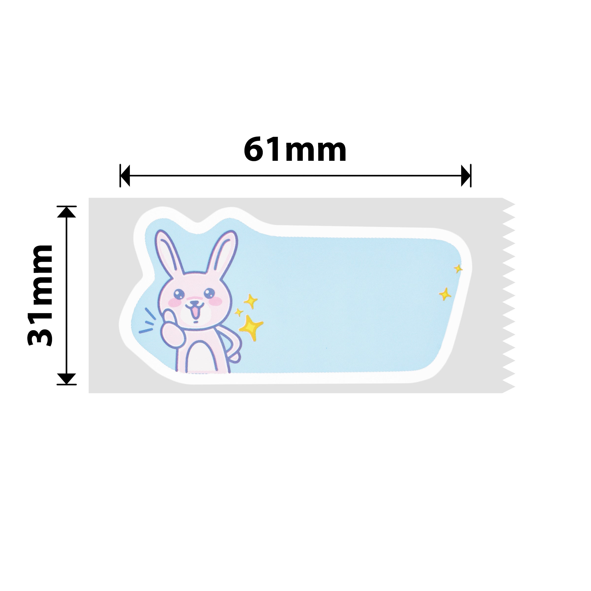 NB453 - NIIMBOT - B1 / B21 / B3S / B4 - T31X61MM - 120 ÉTIQUETTES PAR ROULEAU - GOOD JOB DESIGN