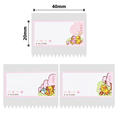 NB455 - NIIMBOT - B1 / B21 / B3S / B4 - 40X20MM - 320 DUCK & CHERRY BLOSSOM LABELS