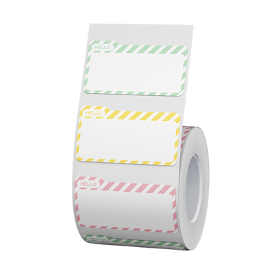 NB457 - NIIMBOT - B1 / B21 / B3S / B4 - 40X21.5MM - 300 HELLO NAME TAG MULTI - COLOUR LABELS