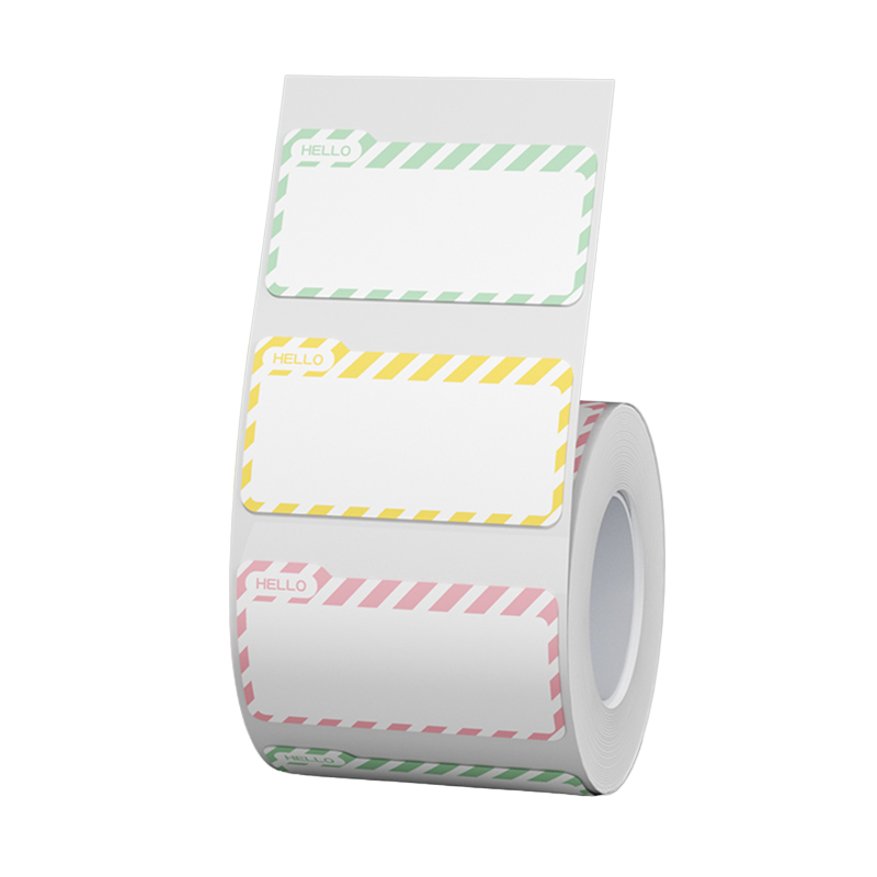 NB457 - NIIMBOT - B1 / B21 / B3S / B4 - 40X21.5MM - 300 HELLO NAME TAG MULTI - COLOUR LABELS